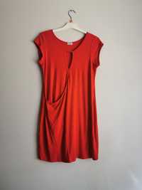 Czerwona sukienka/tunika - 95% wiskoza