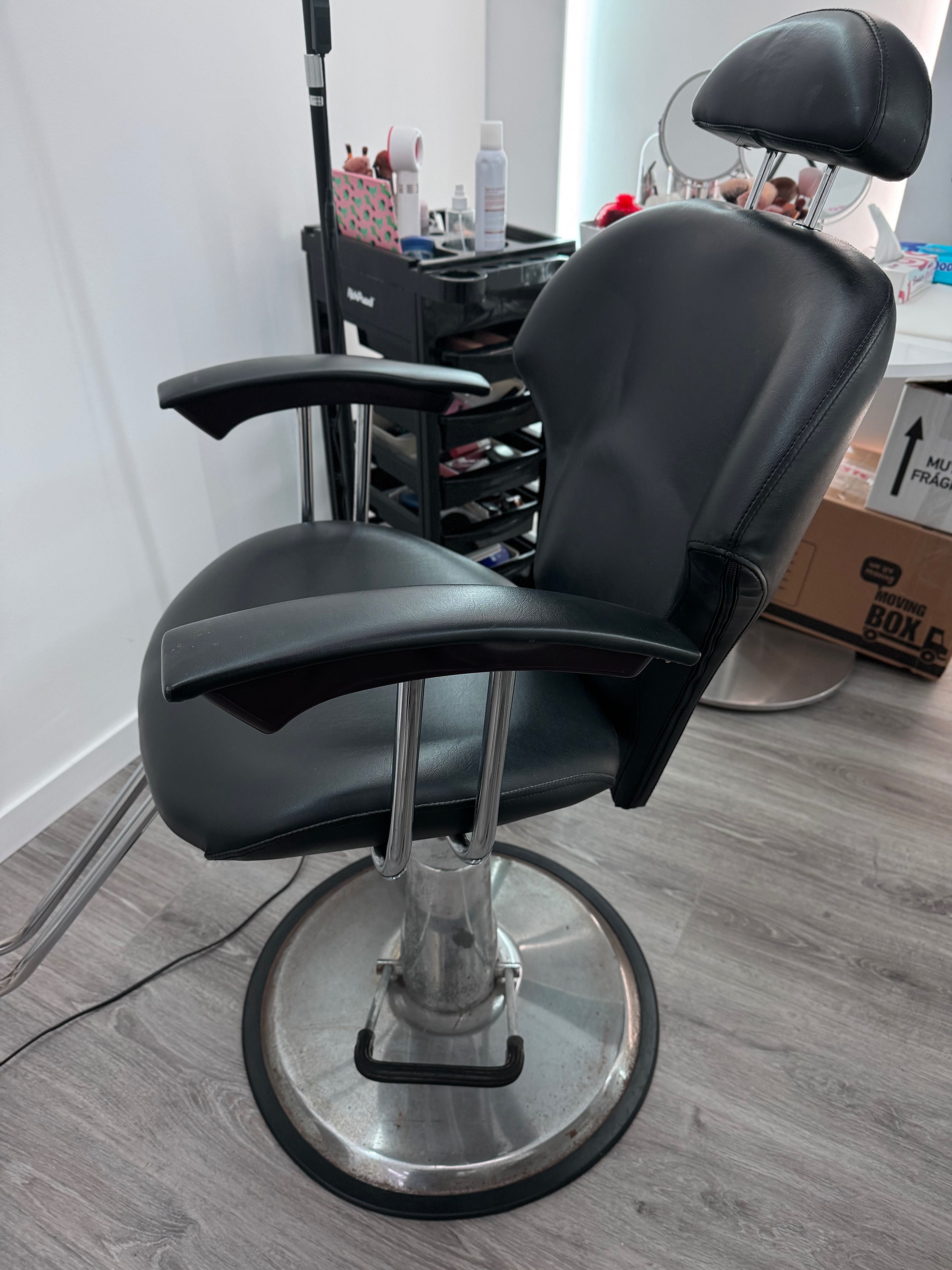 cadeira para salão de beleza reclinável