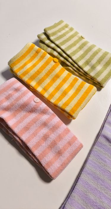 Zestaw nowe skarpety długie frotte ciepłe kolorowe