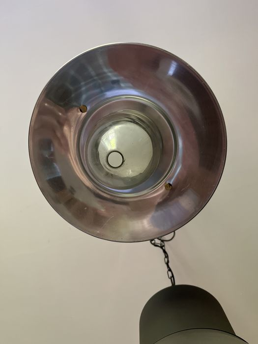 Lampa loftowa metal szkło