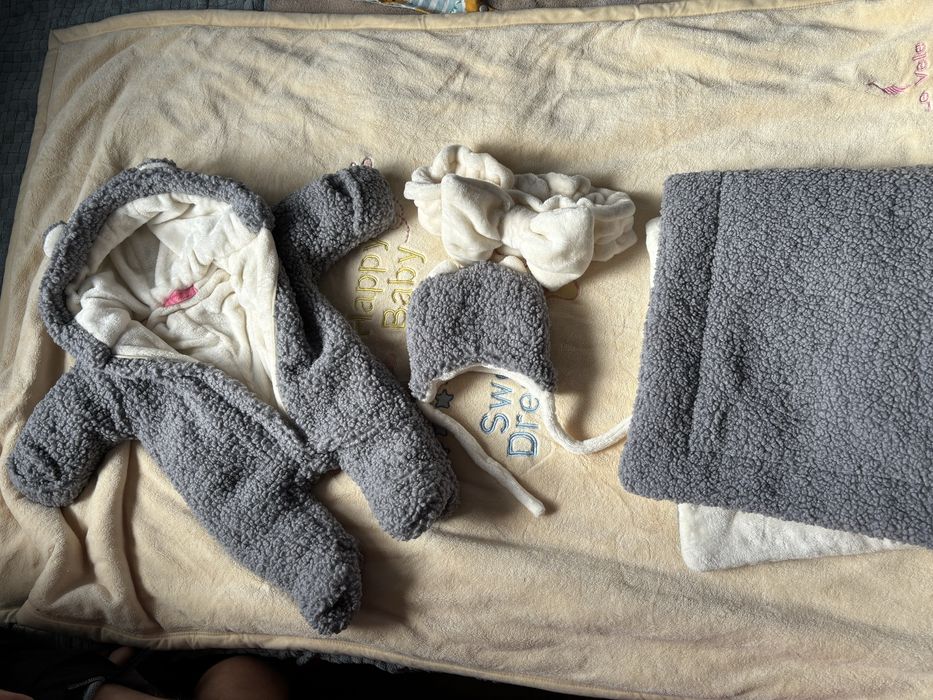 Зимовий комбінезон, Тедді, від народження до 4-ох місяців