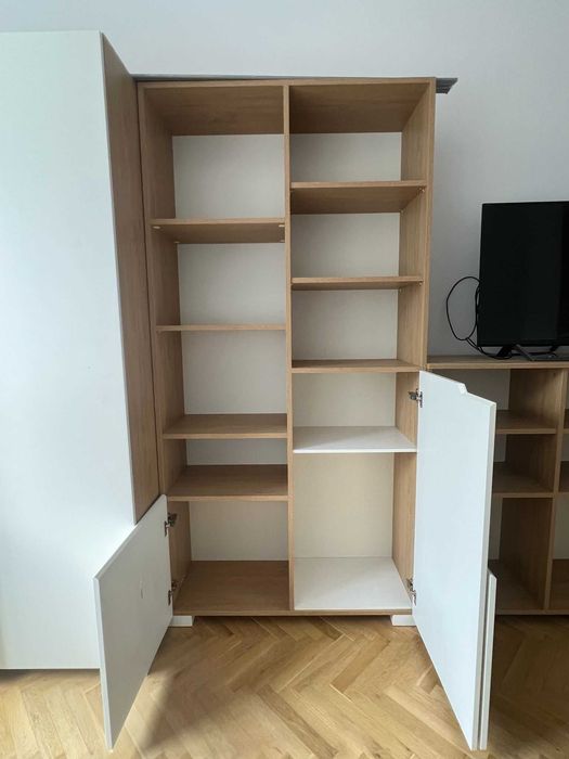 Zestaw mebli MEBLIK OAK Regał wysoki 100 x OAK + Regał niski 150 OAK