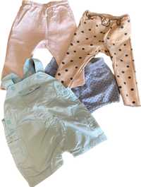 Zestaw 4 sztuki spodnie, spodenki Zara HM Obaibi