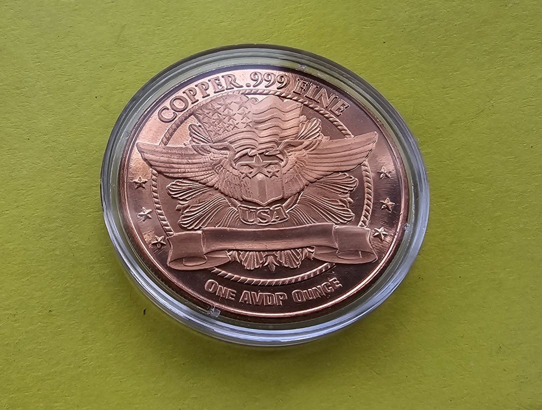 Мідний раунд 1oz Американський Орел (Воля) США