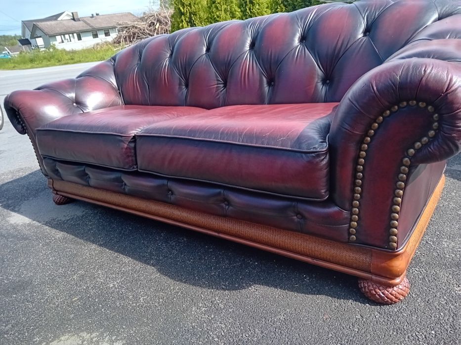 Skórzany Chesterfield