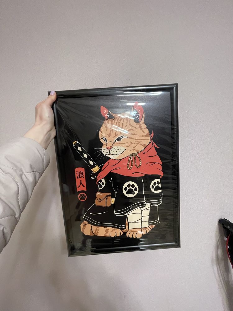 Постер кіт самурай 35^50