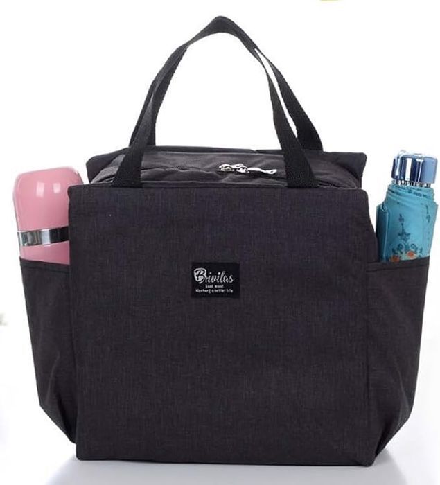 torba lunchbox termoizolacyjna czarna 8 l podróżna
