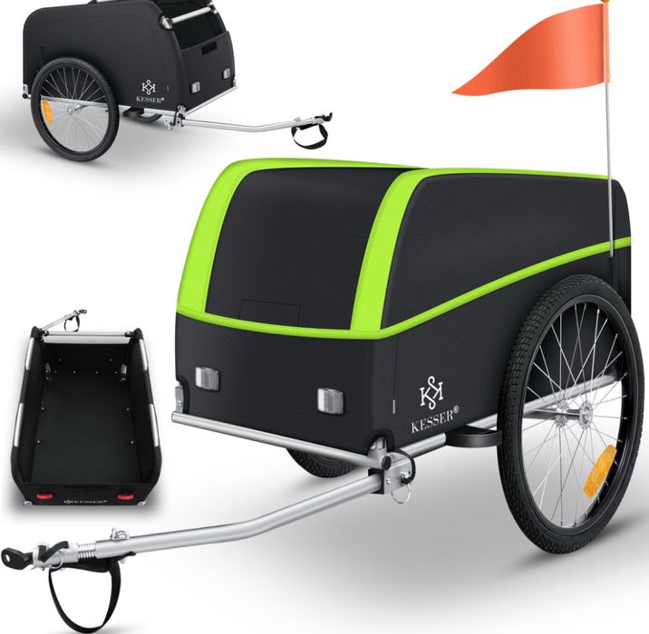 Przyczepka rowerowa bagażowa Kesser Green