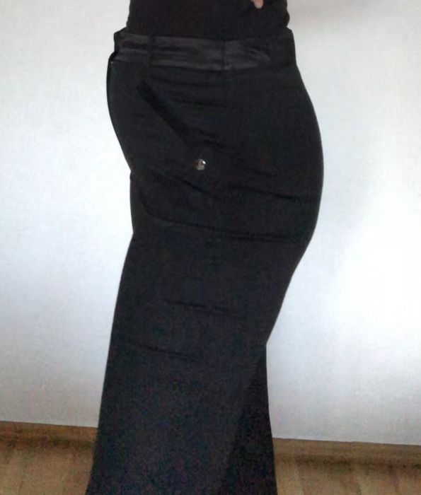 Czarne eleganckie spodnie chinosy SIMPLE