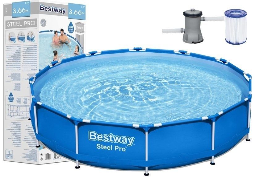 BASEN STELAŻOWY 366 X 76 CM BESTWAY
Bestway 56681
Basen ogrodowy stela