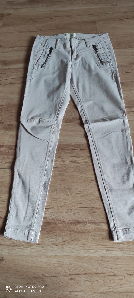 Jeansy Zara elastyczne dopasowane bez r. 36 typu bojówki