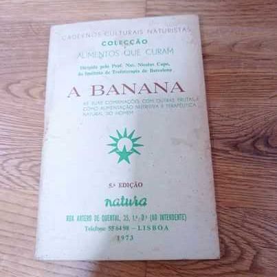 vendo livro A banana alimentos que curam