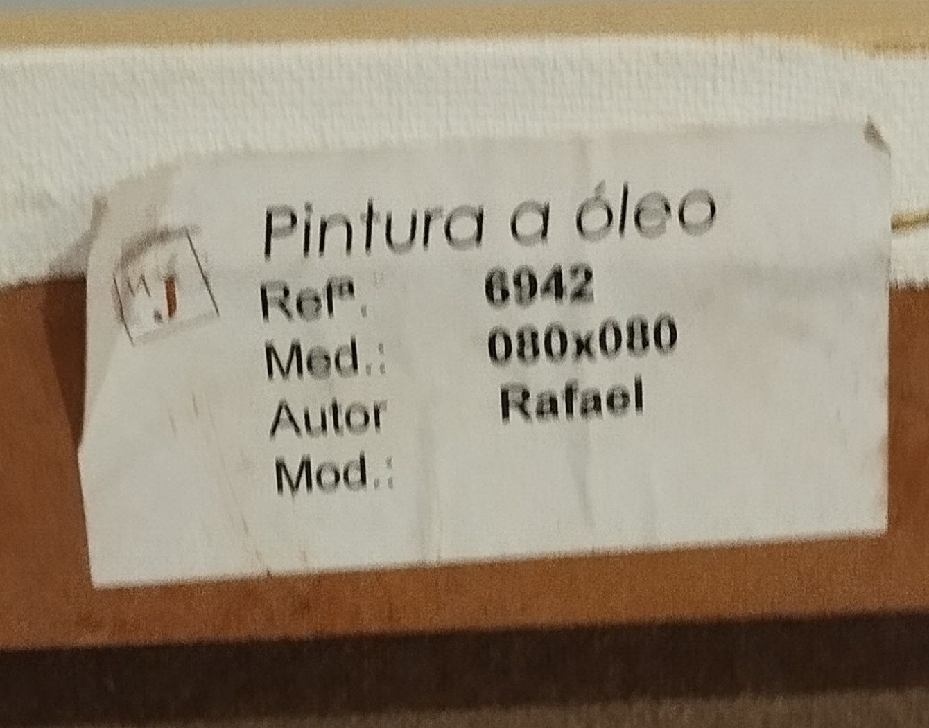 Quadro em tela pintura a óleo