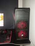 Komputer biurko fotel  monitor