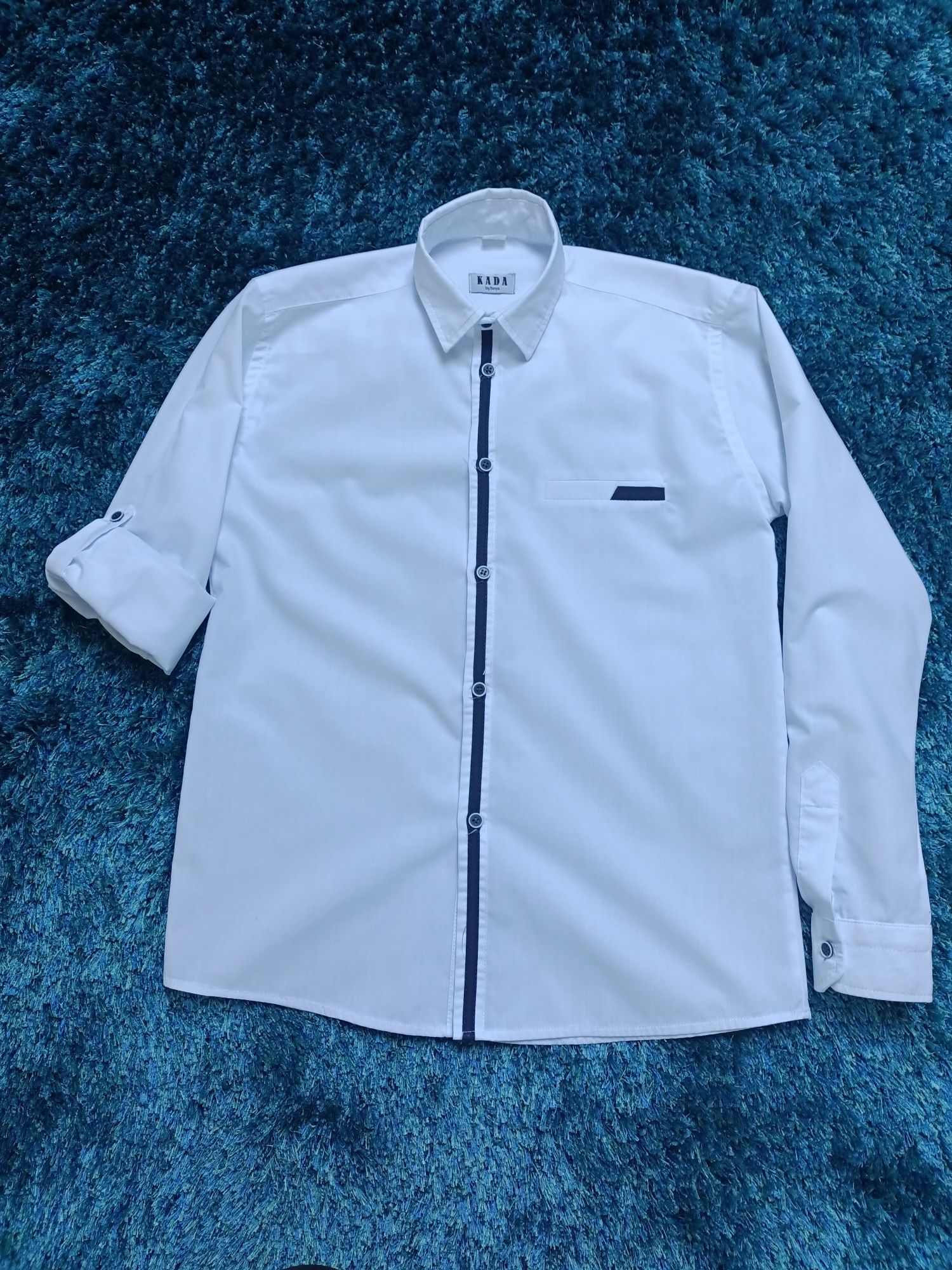 Elegancka biała koszula i spodnie dla chłopca 158-164