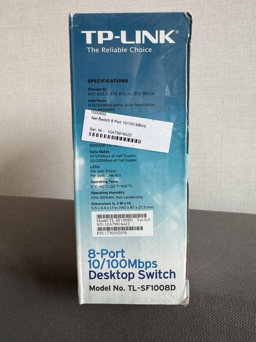 Комутатор TP-Link TL-SF1008D