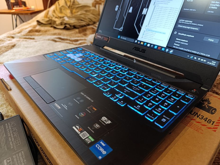 Asus Tuf 144Hz i5 11400h RTX 3050 16 RAM 512SSD