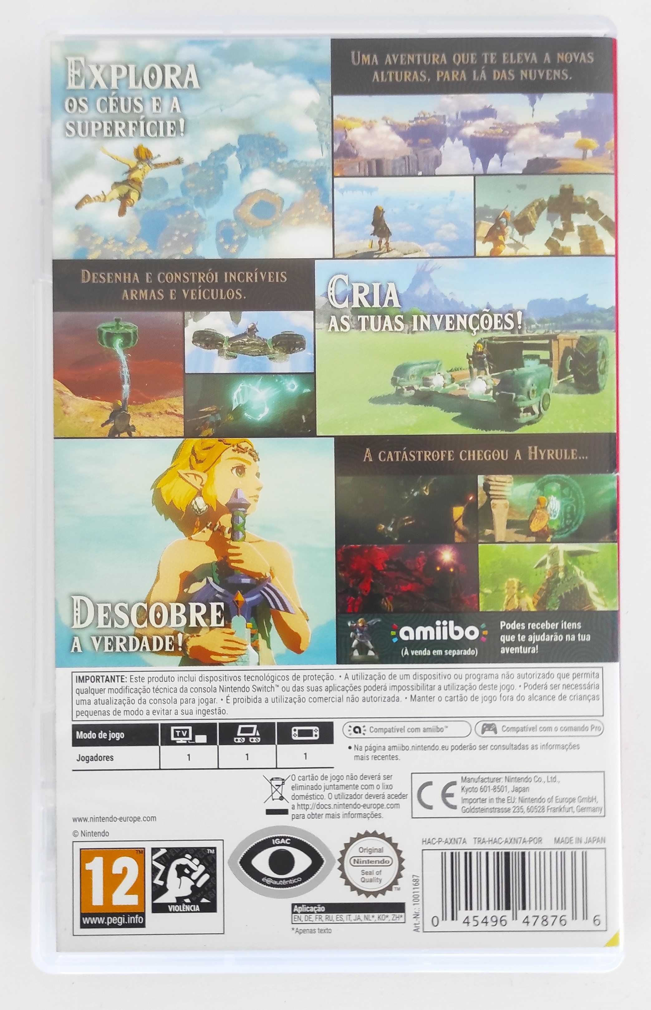 The Legend of Zelda - Tears of the Kingdom - Nintendo Switch - Jogo -