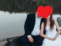 Garnitur męski, czarny, elegancki, garnitur ślubny, gratis koszula