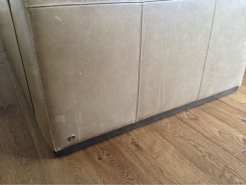Skórzana Sofa Natuzzi, beżowa, Sofa 2.5,