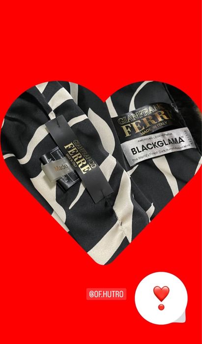 Black glama шуба жилет GF Ferre 110 см р. С-М