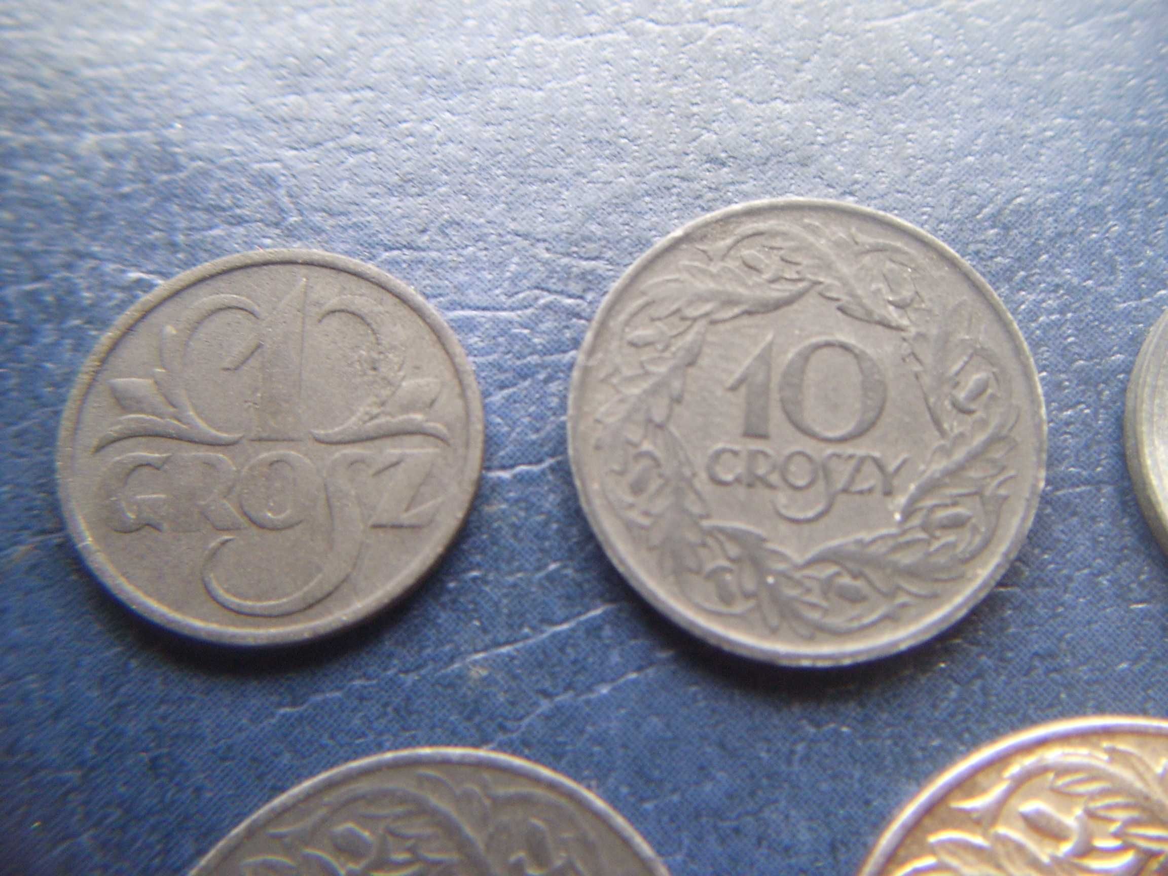 Stare monety Zestaw 5 monet 1 gr 1923 do 50 gr 1938 2RP