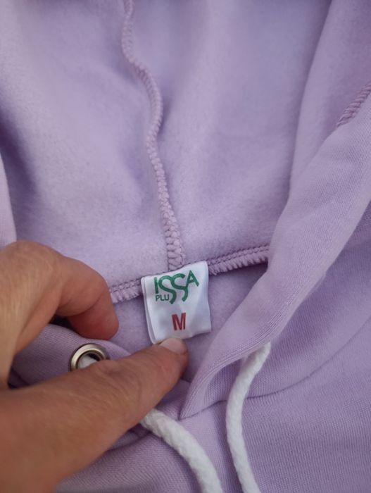 Бузкова утеплена флісом сукня з капюшоном