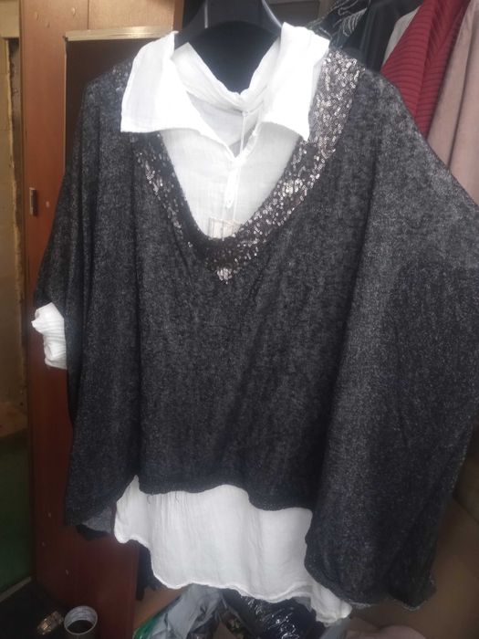 Tunika zestaw z koszulą 5 kolorów do wyboru włoska