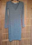 Vestido malha riscas