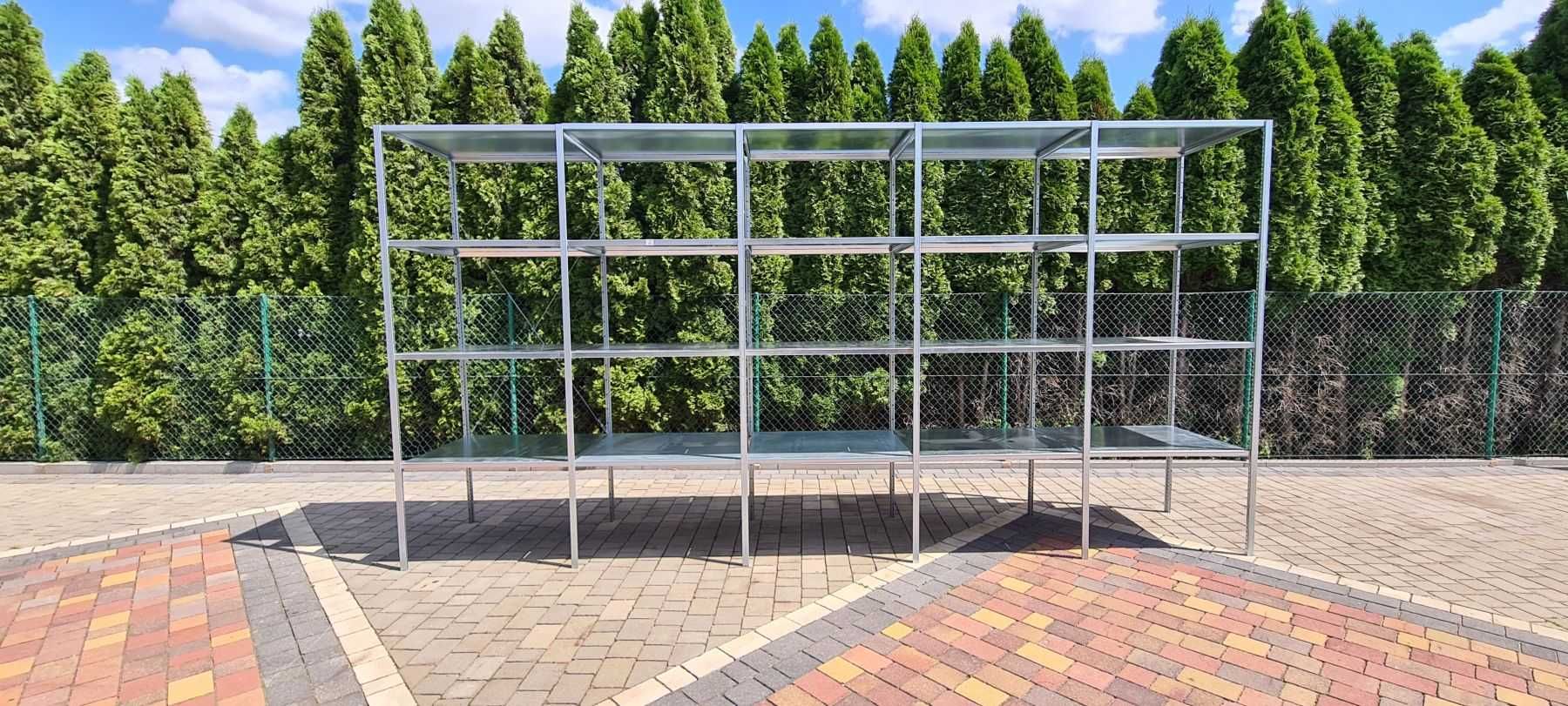 Regały magazynowe z demontażu 80gł x100-130x200-250cm używany metalowy