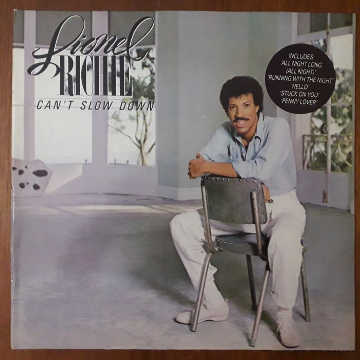 Lionel Ritchie disco de vinil "Can't Slow Down"