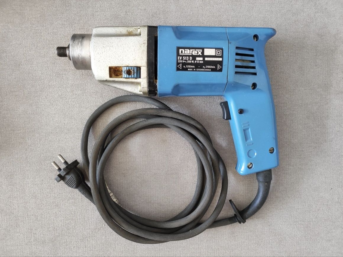 Wiertarka udarowa Narex EV513D, moc 550W 220V, 520/2100obr/min. PRL