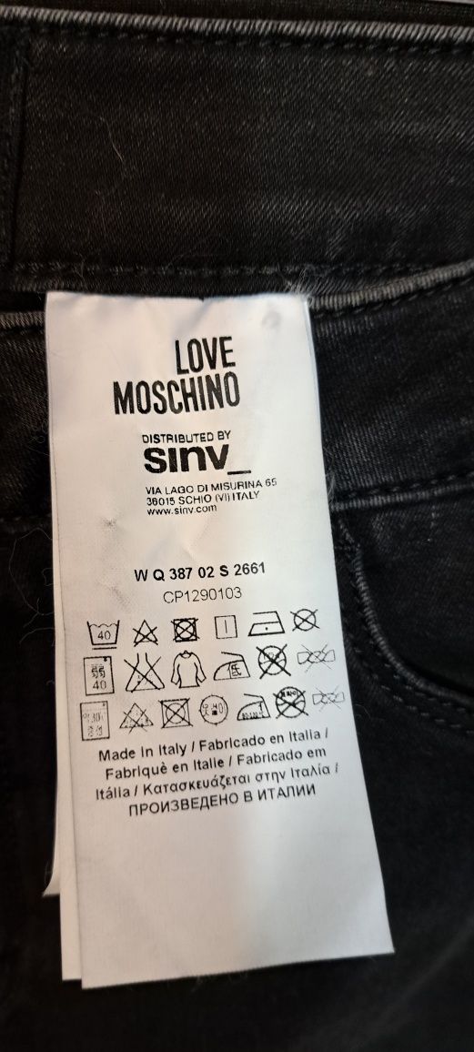 Love Moschino dżinsy skinny rozmiar W32