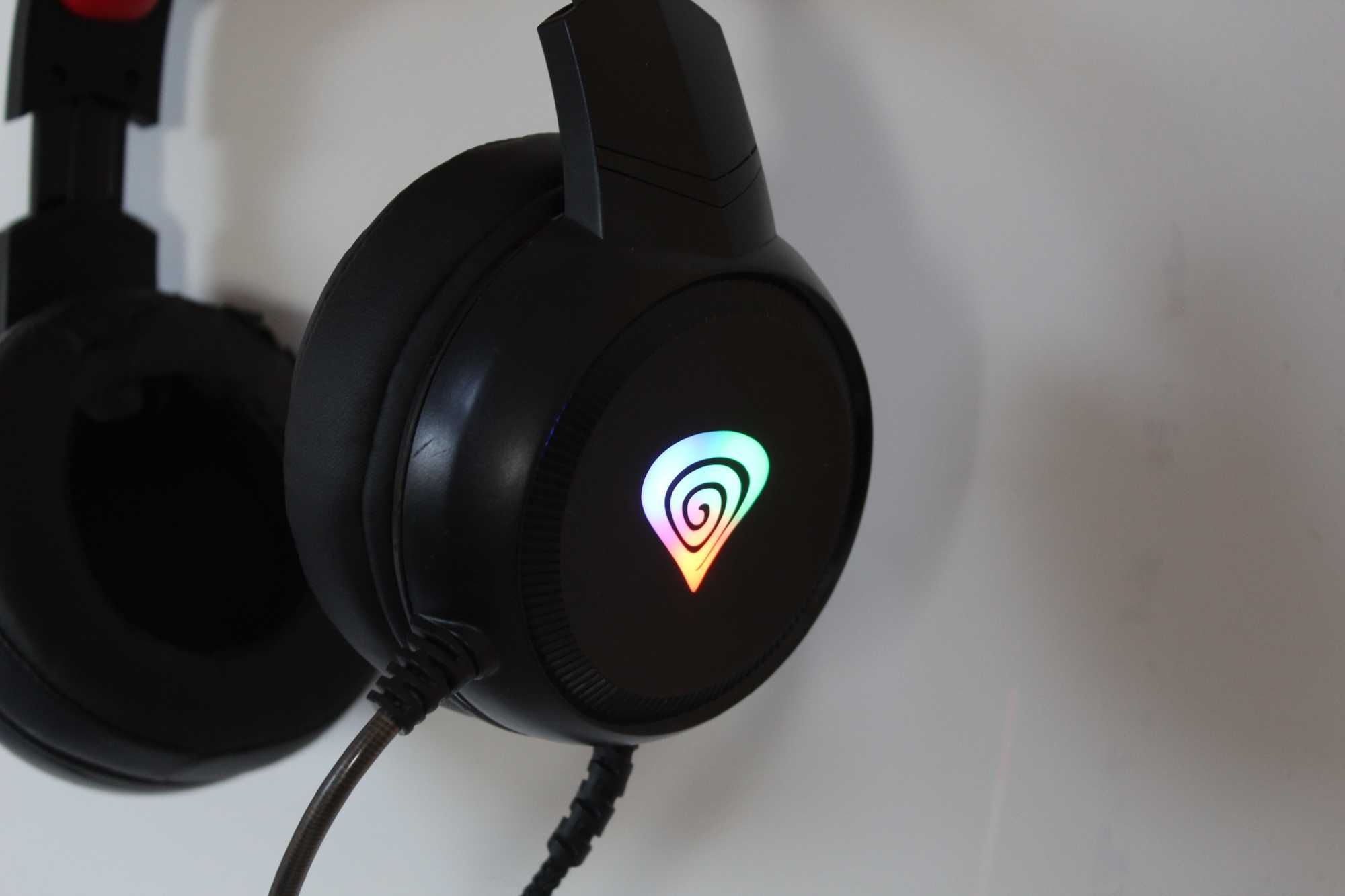 Słuchawki gamingowe GENESIS NEON 200 RGB z mikrofonem i pudełkiem