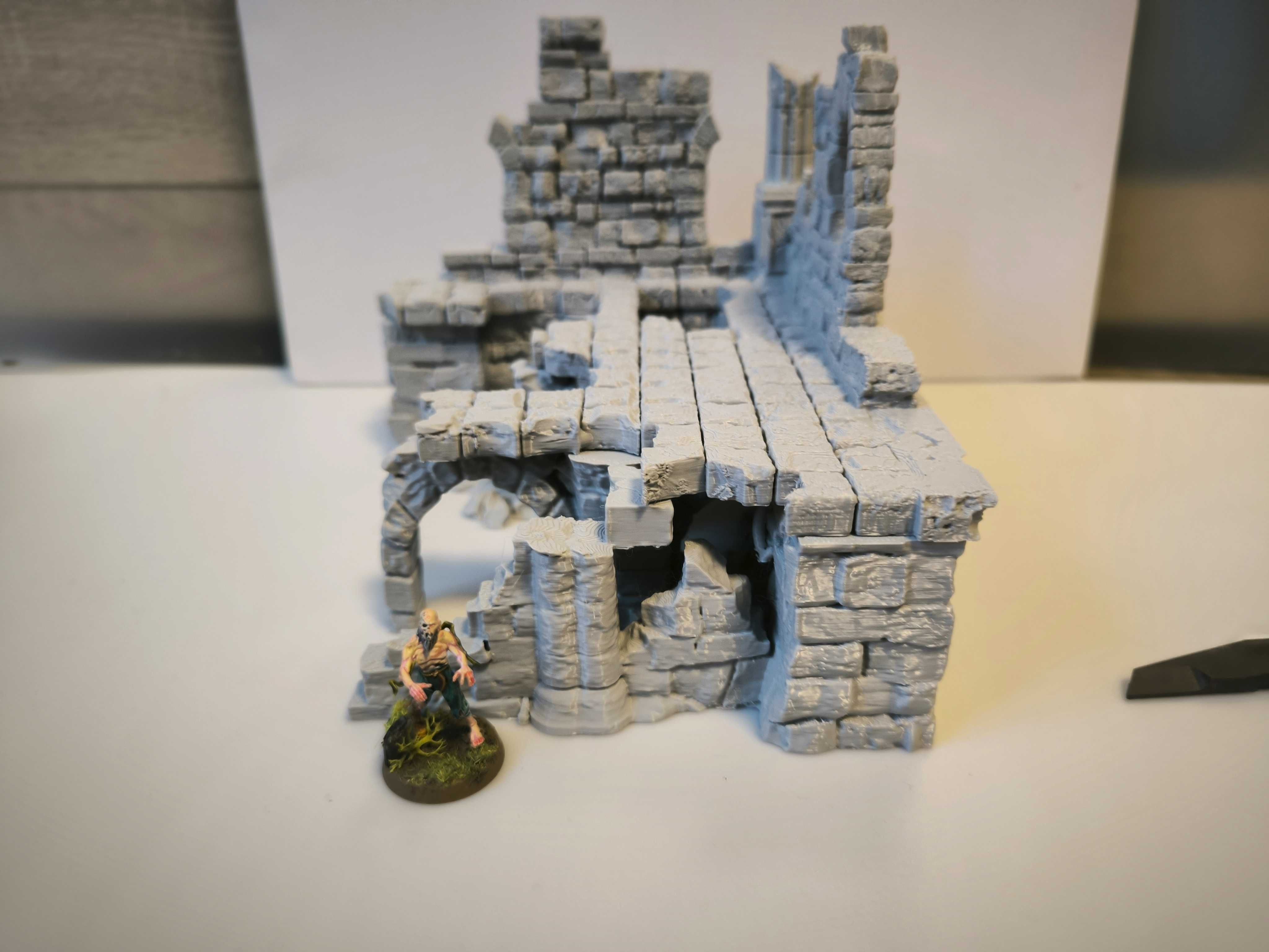 Duże ruiny 5 RPG Diorama Makieta (Zaginione Miasto)