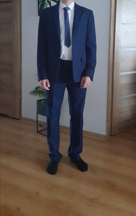 Garnitur chłopięcy granatowy 48/170 cm komers,egzaminy
