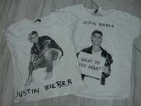 Zestaw 2 szt t-shirt bluzka koszulka z krótki rękaw JUSTIN BIEBER