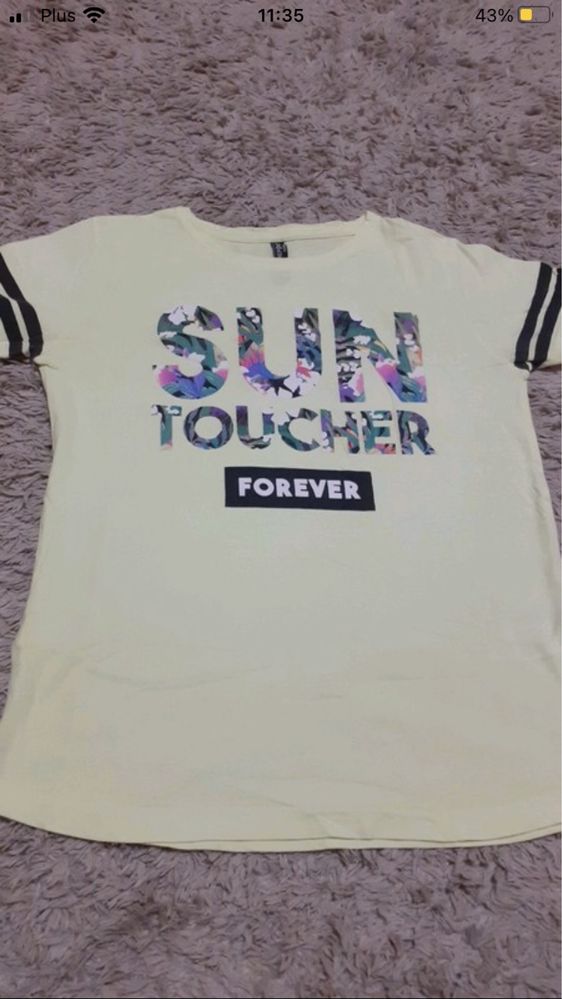 Koszulka Bluzka zółta Sun Toucher Forever 164 Reporter