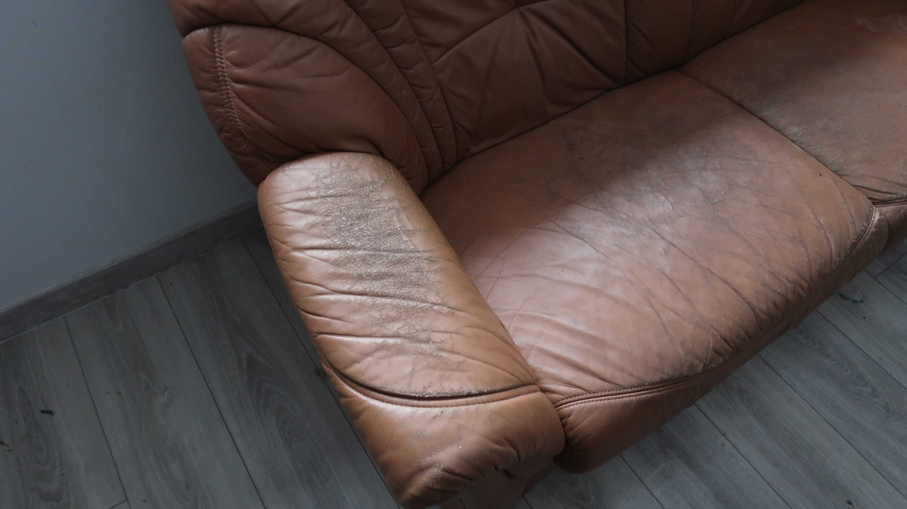 Kanapa sofa skórzana