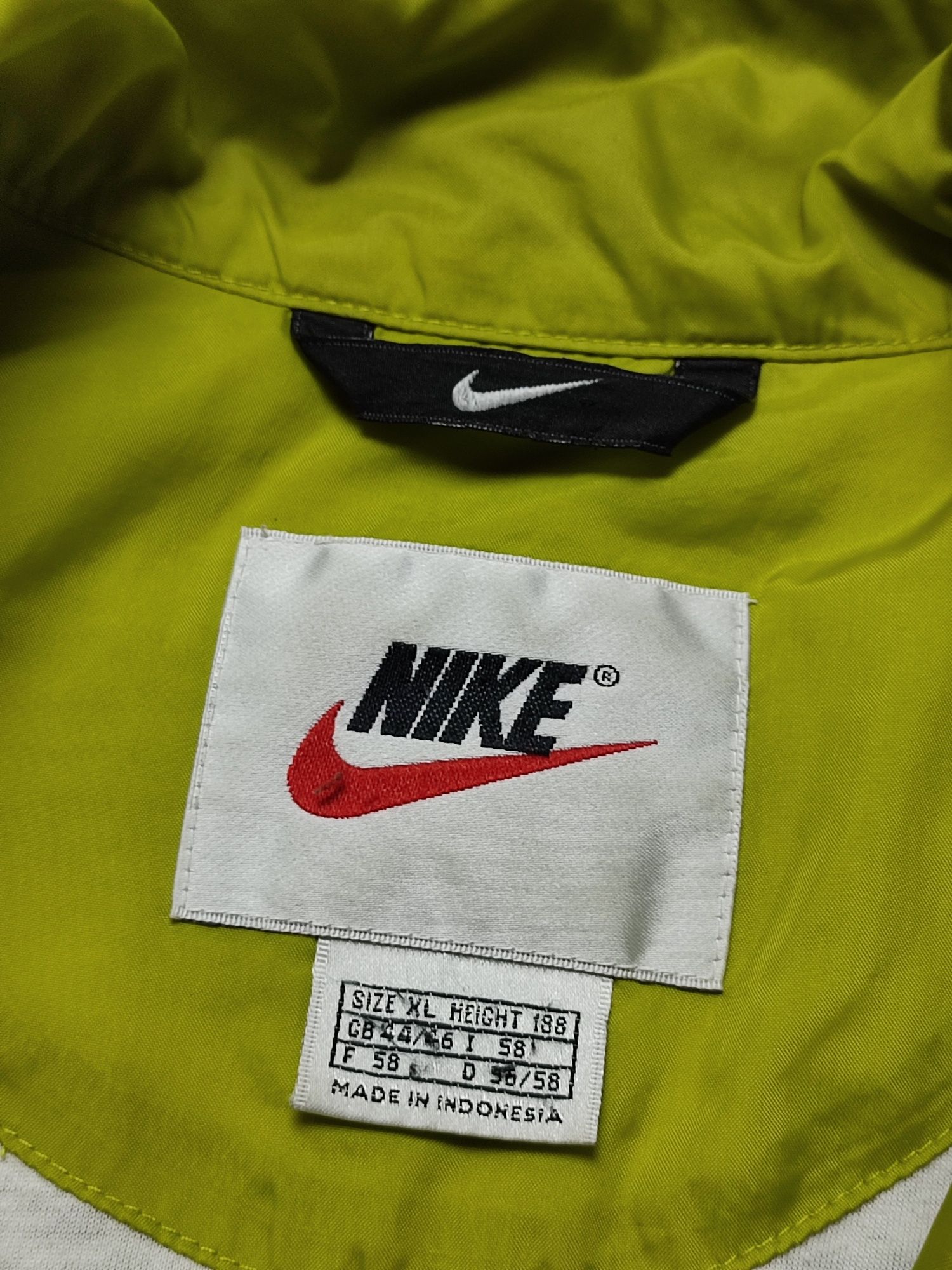 Ветровка олимпийка винтаж Nike Big Logo EUR XL (р.52) бу ориг нейлон