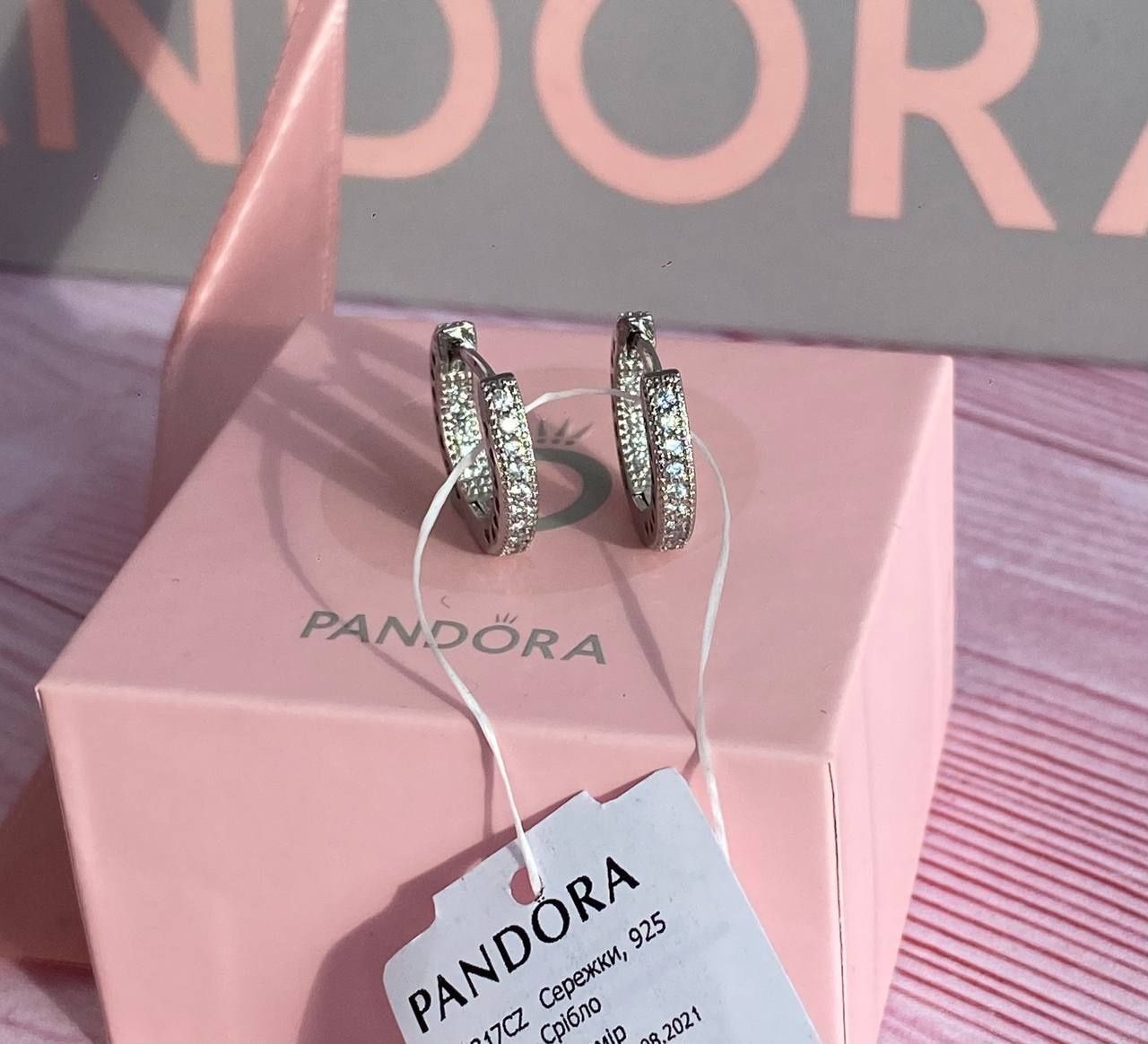 Сережки "Серця Pandora"