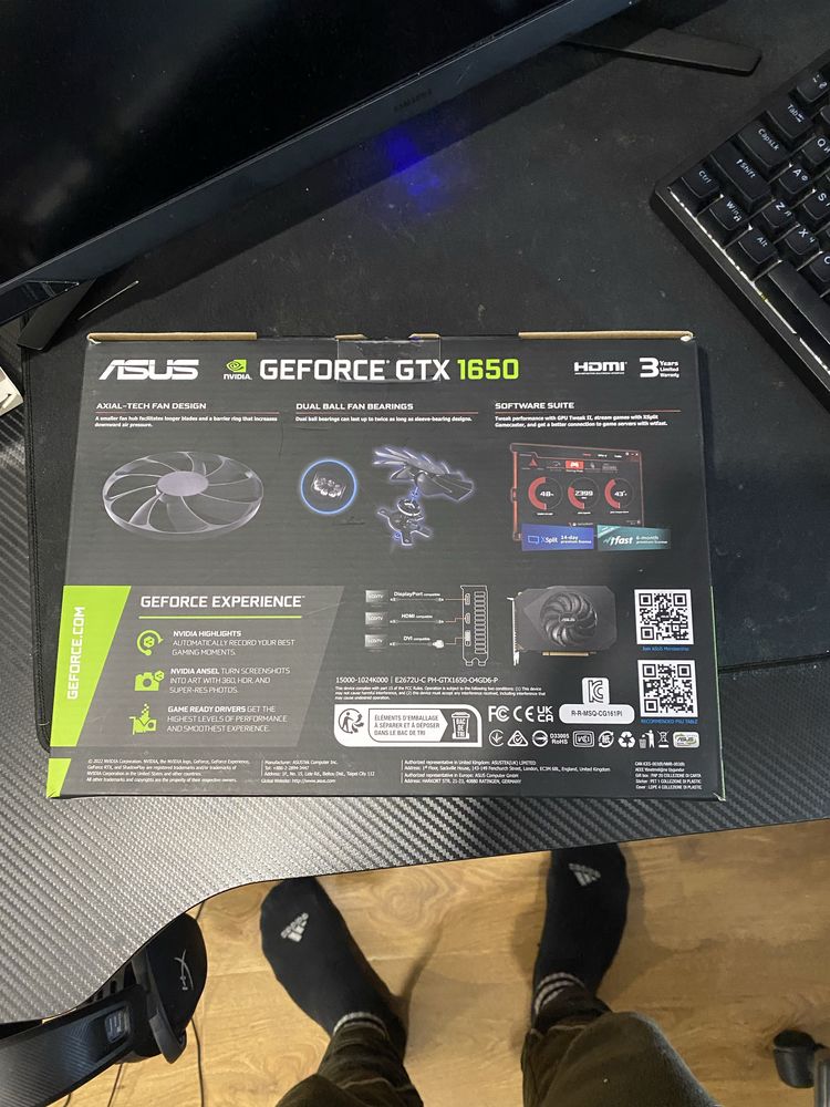 ASUS Відеокарта GeForce GTX 1650 4GB GDDR6 DUAL P EVO