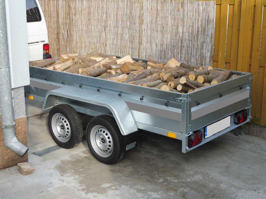 Przyczepka przyczepa samochodowa lekka 2x750kg 270/150 prawo jazdy B