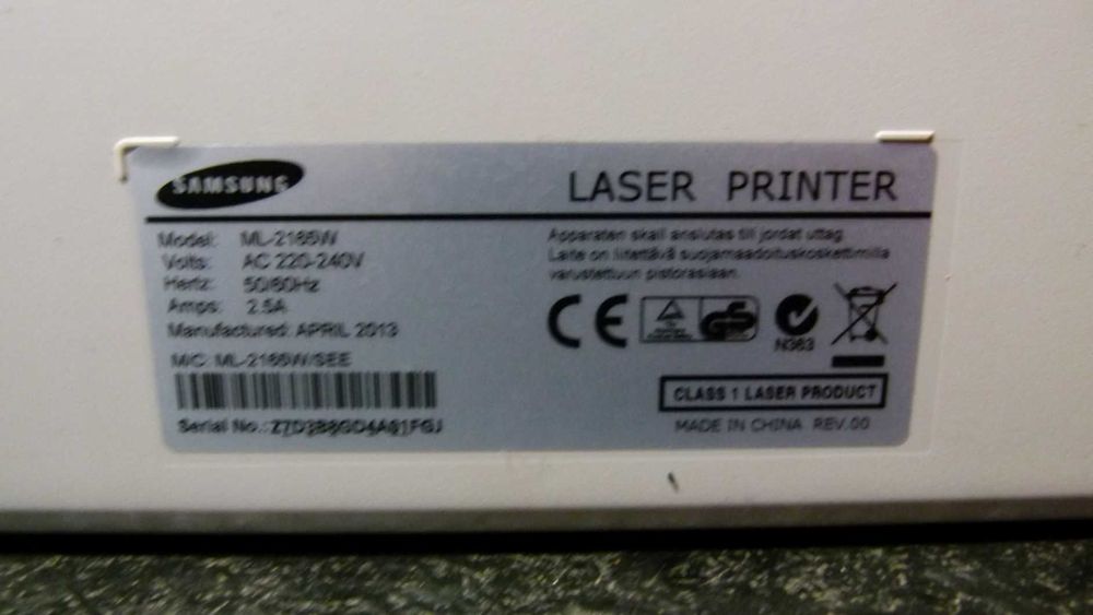Drukarka laserowa Samsung ML-2156W Wi-Fi drukuje toner do wymiany