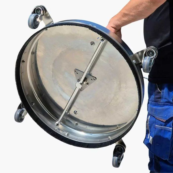 Talerz Myjący Szczotka do Mycia Kostki Brukowej TD 520 Industrial INOX