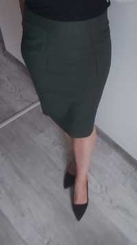 Spódnica zielona Zara, rozmiar M