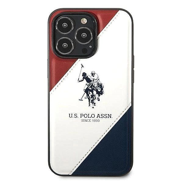 Etui U.s. Polo Assn. Tricolor Embossed na iPhone 14 Pro - białe