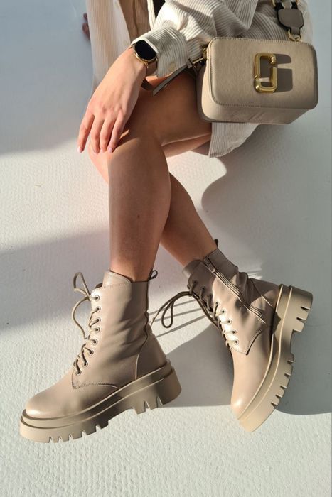 Жіночі шкіряні ботінки ( Розпродаж )