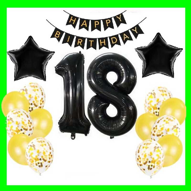 Zestaw balonów na 18 -urodziny