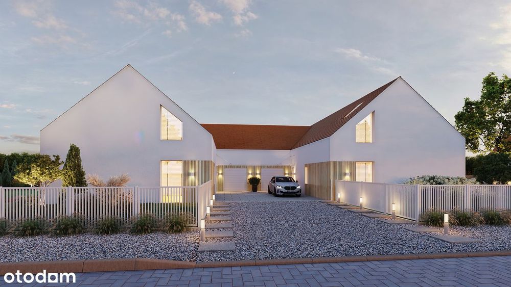 Dom w zabudowie bliźniaczej - Domy Scandi - Wysoki Standard